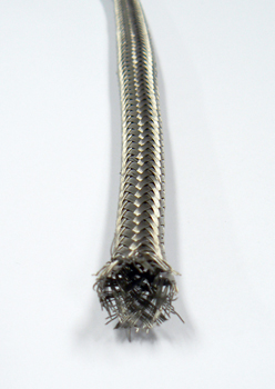 Bird-proof braid, 304 grade stainless steel, 6mm I.D, suits RG58, RG59 or RG142 – per metre